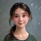 用户小雨妈妈头像，年轻温柔的新手妈妈形象